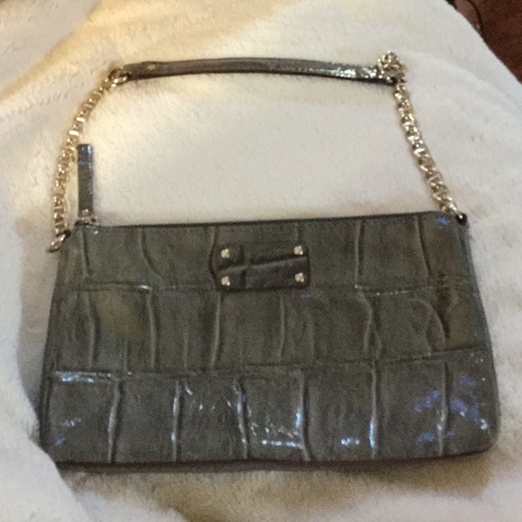 💥Sale!Kate Spade Croc leather Shoulder Bag/clutch - Picture 5 of 5